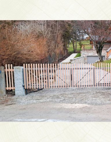 Staketenzaun Staketenzaun aus Lärche